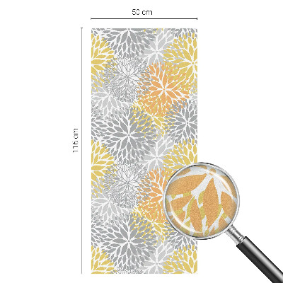 Pellicola per vetri effetto vetrata Fiori colorati