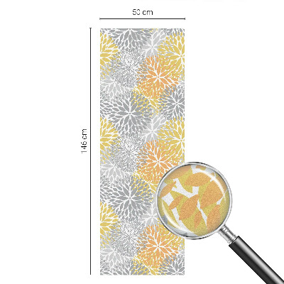 Pellicola per vetri effetto vetrata Fiori colorati