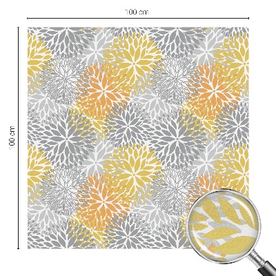 Pellicola per vetri effetto vetrata Fiori colorati