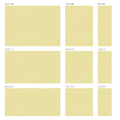 Pellicola adesiva effetto vetrata colorata Zigzag gialli