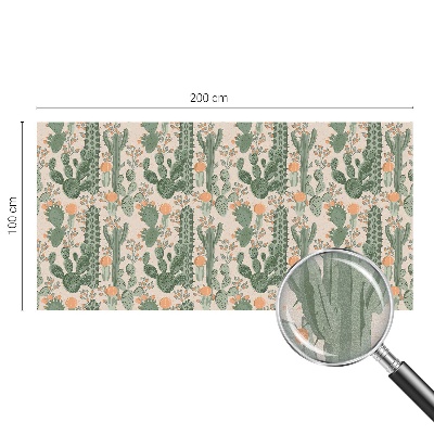 Pellicola per vetri effetto ghiaccio colorato Succulente verdi