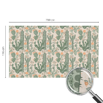 Pellicola per vetri effetto ghiaccio colorato Succulente verdi