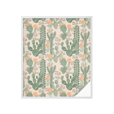 Pellicola per vetri effetto ghiaccio colorato Succulente verdi