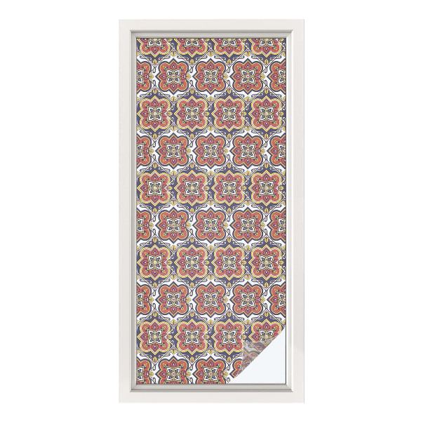 Pellicola decorativa per vetri Ornamento floreale