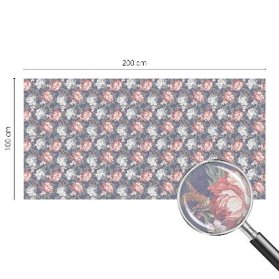 Pellicola per vetri effetto ghiaccio colorato Eleganza floreale