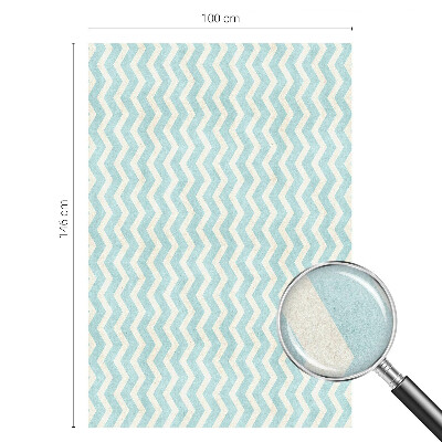 Pellicola per vetri privacy Zigzag blu