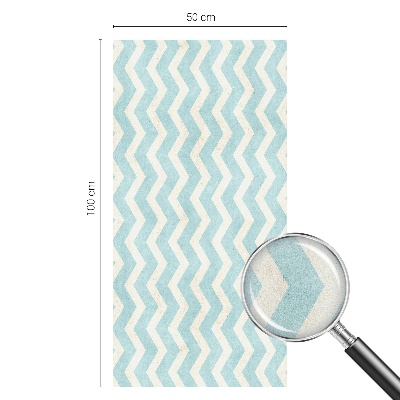 Pellicola per vetri privacy Zigzag blu