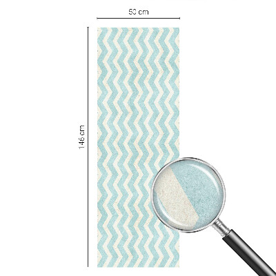 Pellicola per vetri privacy Zigzag blu