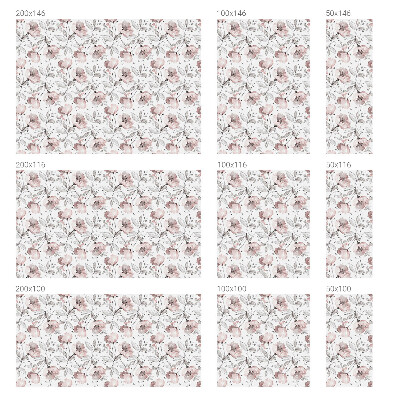 Pellicola adesiva effetto vetrata colorata Foglie di rosa