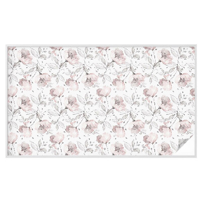 Pellicola adesiva effetto vetrata colorata Foglie di rosa