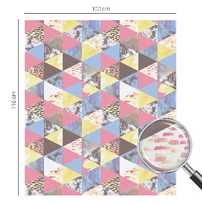 Pellicola per vetri effetto ghiaccio colorato Triangoli colorati