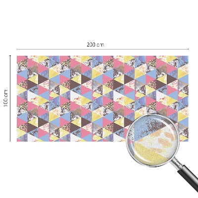 Pellicola per vetri effetto ghiaccio colorato Triangoli colorati