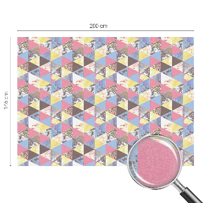 Pellicola per vetri effetto ghiaccio colorato Triangoli colorati