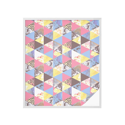 Pellicola per vetri effetto ghiaccio colorato Triangoli colorati