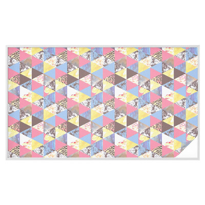 Pellicola per vetri effetto ghiaccio colorato Triangoli colorati