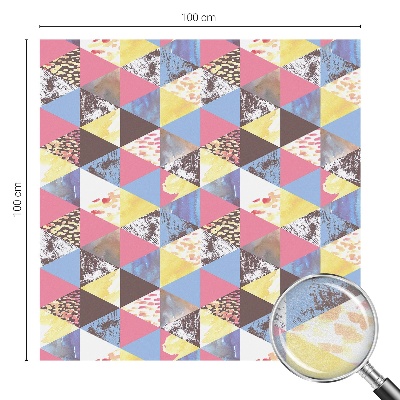 Pellicola per vetri effetto ghiaccio colorato Triangoli colorati