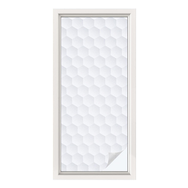 Pellicola per vetri effetto vetrata Mosaico bianco