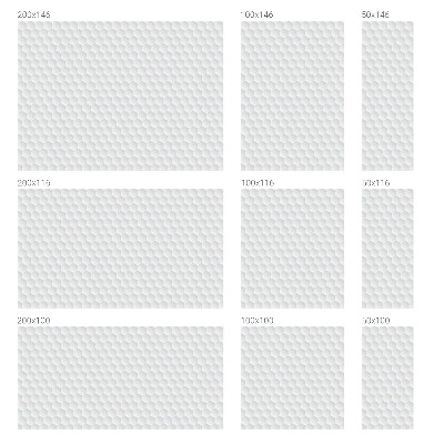 Pellicola per vetri effetto vetrata Mosaico bianco