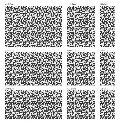 Pellicola per vetri effetto vetrata Illusioni geometriche