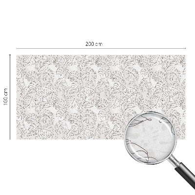 Pellicola adesiva effetto vetrata colorata Ornamento vegetale