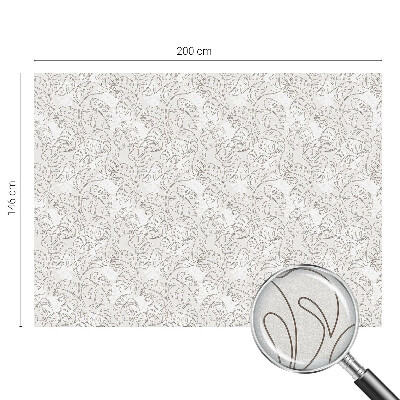 Pellicola adesiva effetto vetrata colorata Ornamento vegetale