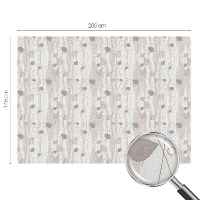 Pellicola per vetri effetto ghiaccio colorato Foglie eleganti