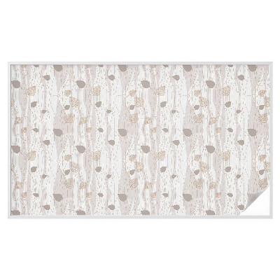 Pellicola per vetri effetto ghiaccio colorato Foglie eleganti