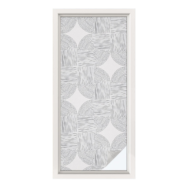 Pellicola per vetri effetto ghiaccio colorato Simmetria pacifica