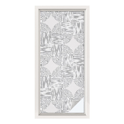 Pellicola per vetri effetto ghiaccio colorato Simmetria pacifica