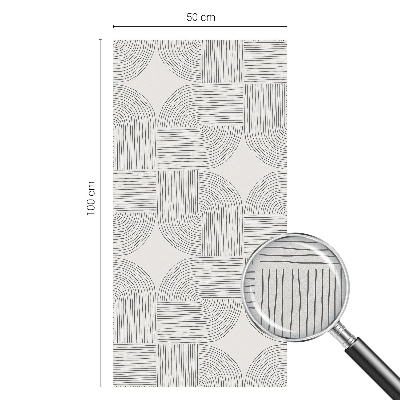 Pellicola per vetri effetto ghiaccio colorato Simmetria pacifica