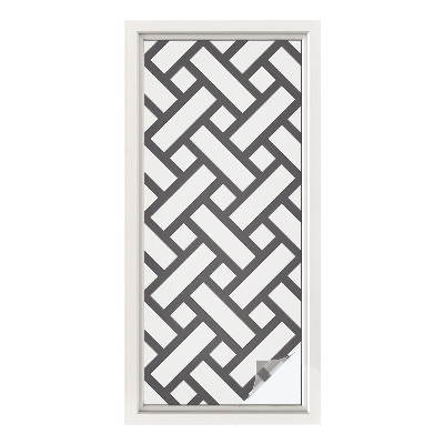 Pellicola decorativa per vetri Rettangoli intrecciati