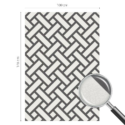 Pellicola decorativa per vetri Rettangoli intrecciati