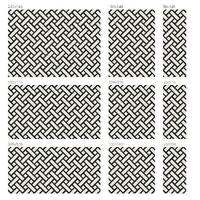 Pellicola decorativa per vetri Rettangoli intrecciati