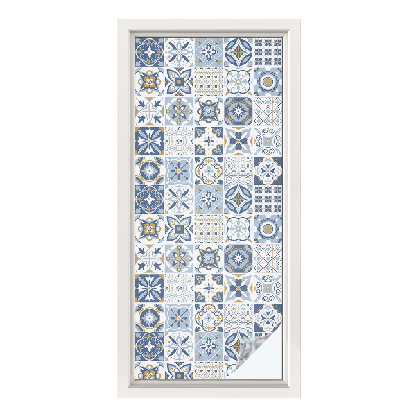 Pellicola per vetri effetto ghiaccio colorato Tessere di mosaico