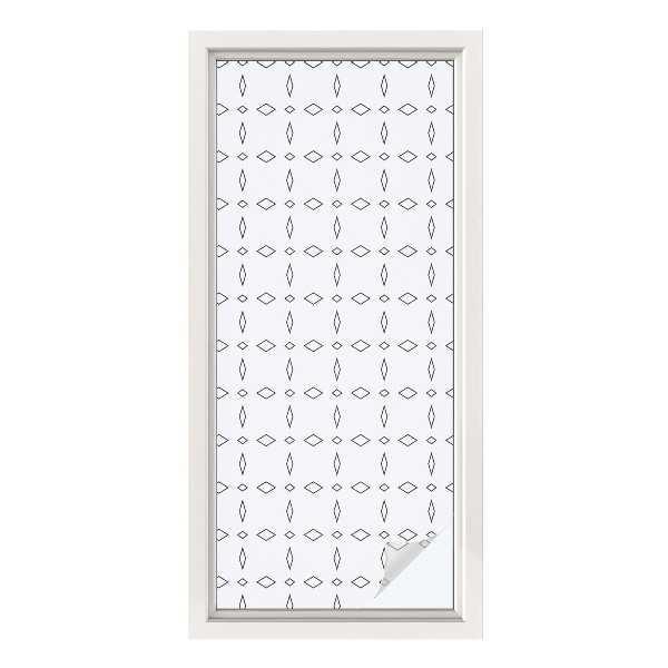 Pellicola adesiva effetto vetrata colorata Forme romboidali