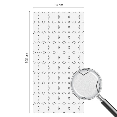 Pellicola adesiva effetto vetrata colorata Forme romboidali