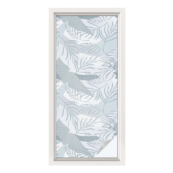 Pellicola per vetri effetto vetrata Foglie sottili