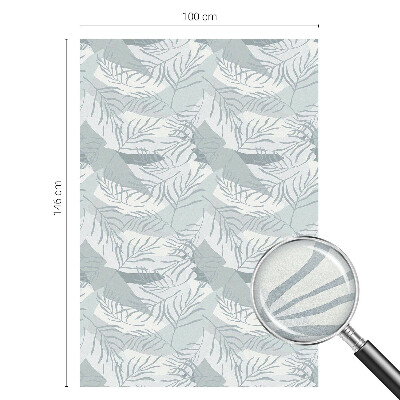 Pellicola per vetri effetto vetrata Foglie sottili