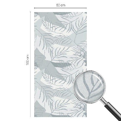 Pellicola per vetri effetto vetrata Foglie sottili