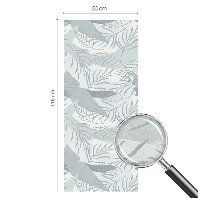 Pellicola per vetri effetto vetrata Foglie sottili