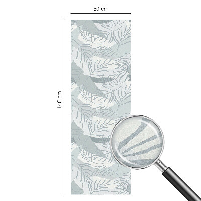 Pellicola per vetri effetto vetrata Foglie sottili