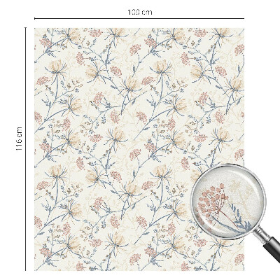 Pellicola per vetri effetto ghiaccio colorato Fiori dell'armonia