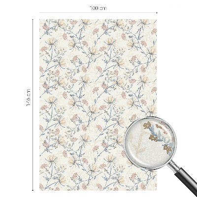 Pellicola per vetri effetto ghiaccio colorato Fiori dell'armonia