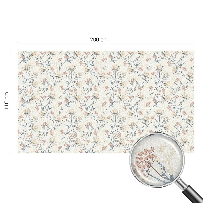 Pellicola per vetri effetto ghiaccio colorato Fiori dell'armonia