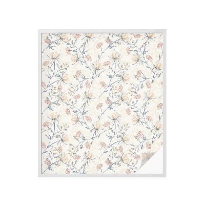 Pellicola per vetri effetto ghiaccio colorato Fiori dell'armonia