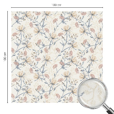 Pellicola per vetri effetto ghiaccio colorato Fiori dell'armonia