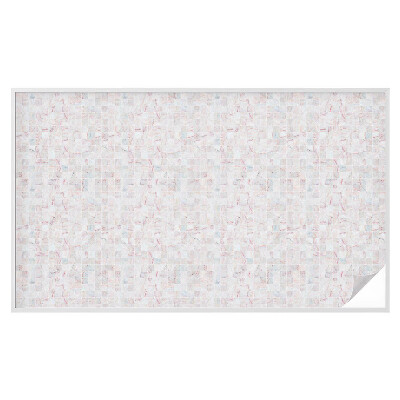 Pellicola adesiva effetto vetrata colorata mosaico di pietra