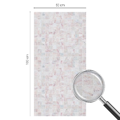 Pellicola adesiva effetto vetrata colorata mosaico di pietra