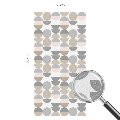 Pellicola per vetri effetto ghiaccio colorato Motivi geometrici