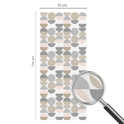 Pellicola per vetri effetto ghiaccio colorato Motivi geometrici
